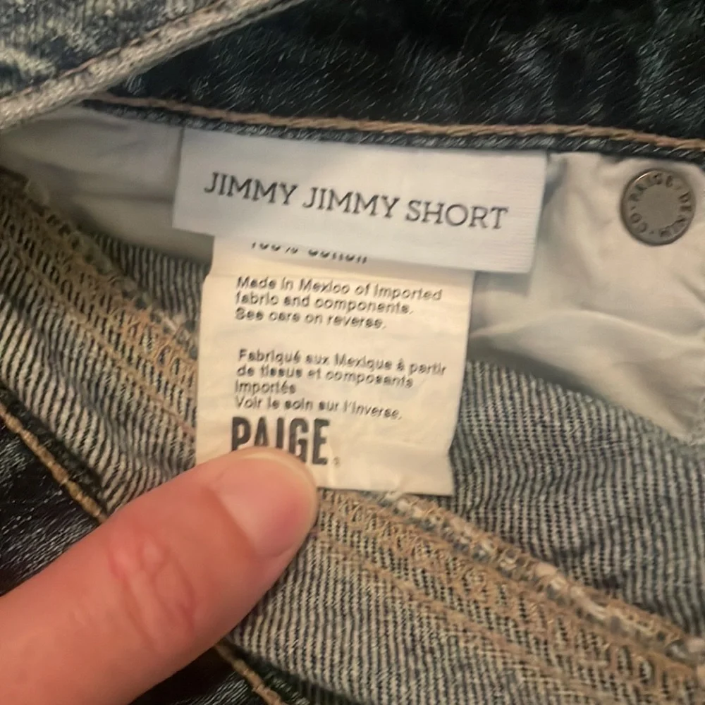 Paige Jimmy Jimmy Short Denim Shorts